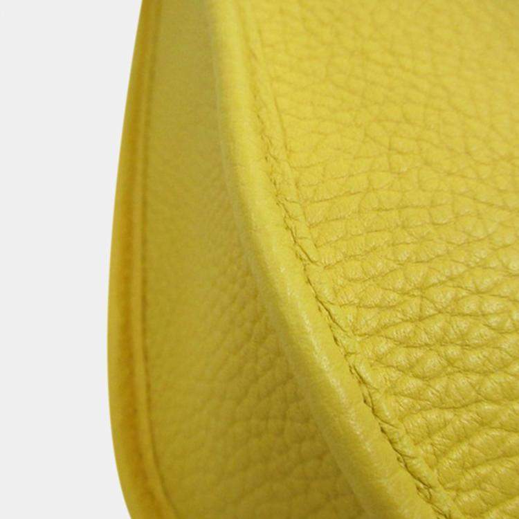 Pre Owned Hermes Yellow Clemence Evelyne III PM