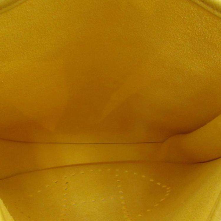 Pre Owned Hermes Yellow Clemence Evelyne III PM