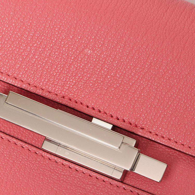 Pre Owned Hermes Pink Cinhetic To Go Wallet