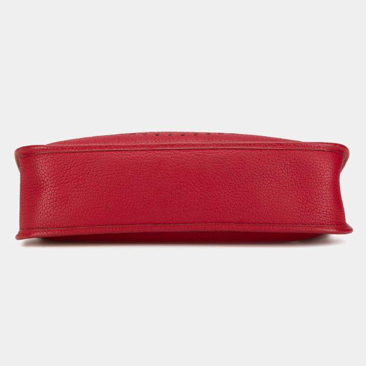 Pre Owned Hermes Rouge Ash Clemence Evelyne I 33