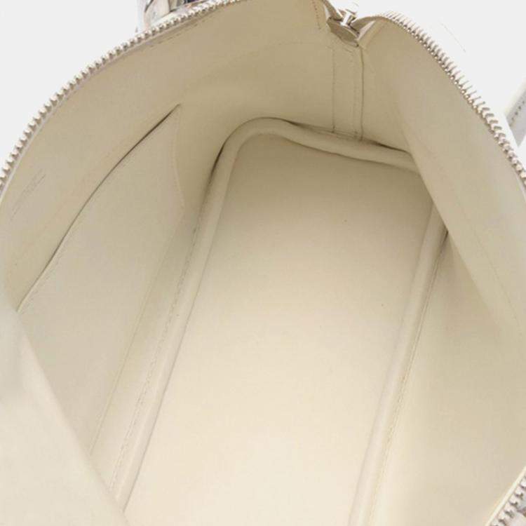 Pre Owned Hermes White Epsom Bolide 27