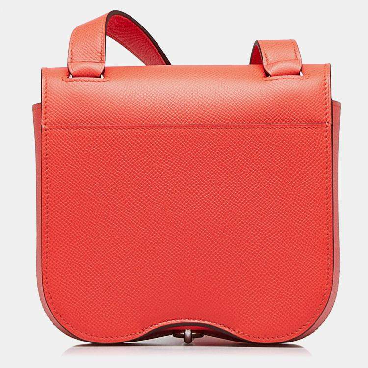Pre Owned Hermes Red Mini Epsom Della Cavalleria