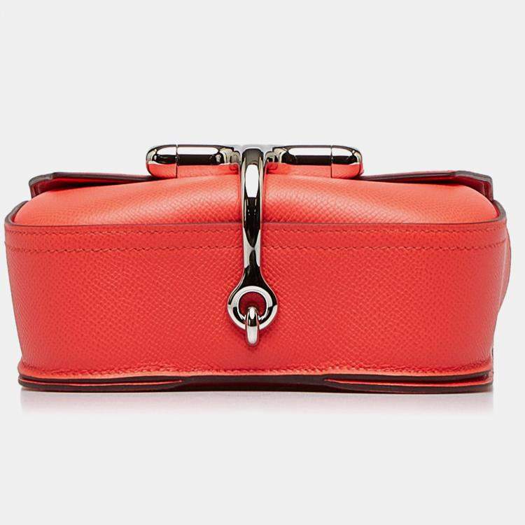 Pre Owned Hermes Red Mini Epsom Della Cavalleria
