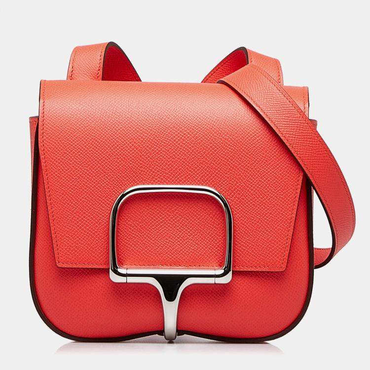 Pre Owned Hermes Red Mini Epsom Della Cavalleria