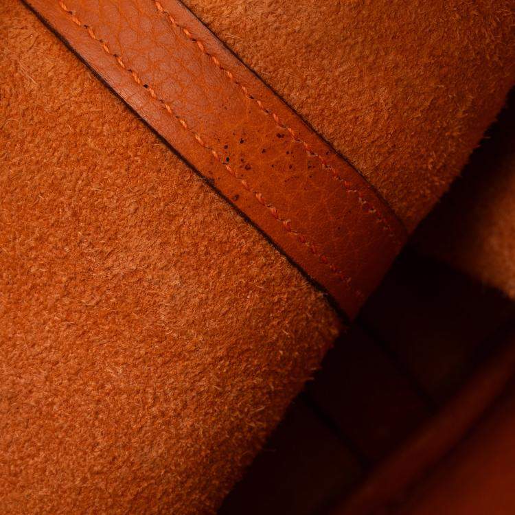 مملوكة مسبقًا Hermes Orange Clemence Picotin Lock 22