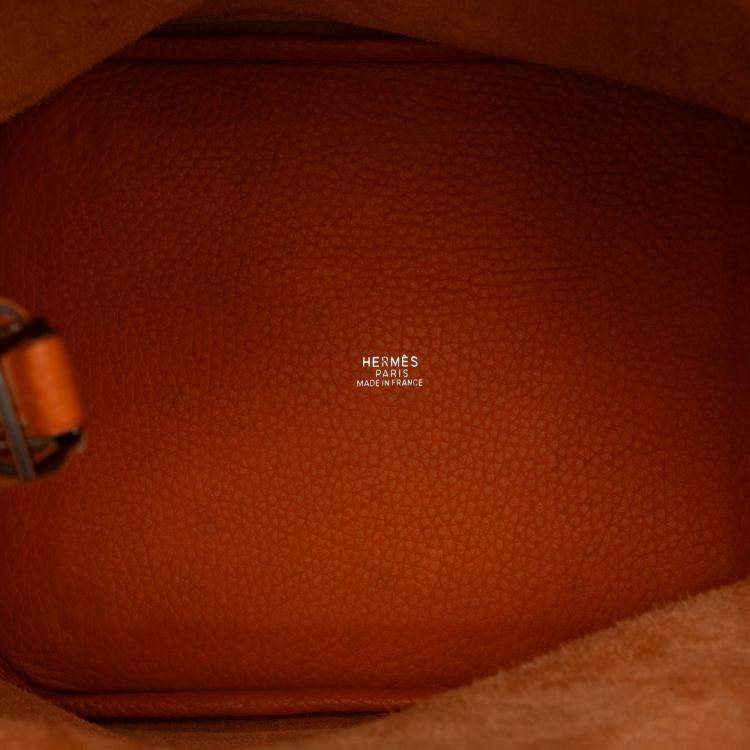 مملوكة مسبقًا Hermes Orange Clemence Picotin Lock 22