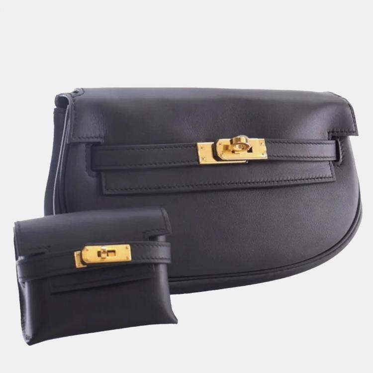 Pre Owned Hermes Black Swift Kelly Moove