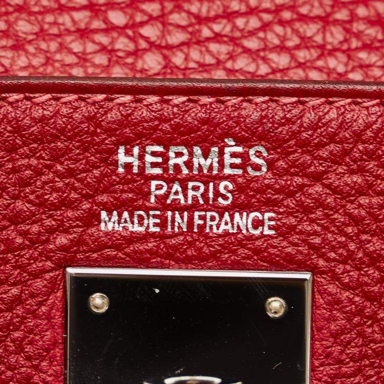 Pre Owned Hermes Red Togo Kelly 35