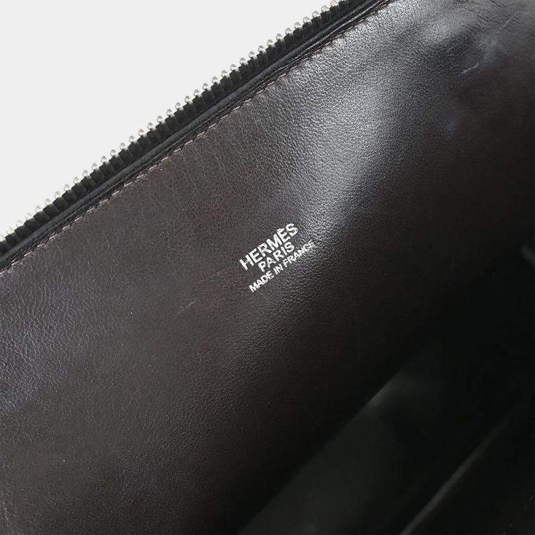 Pre Owned Hermes Chocolat Coromandel Bolide 31 2way Handbag