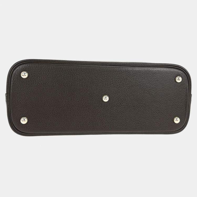 Pre Owned Hermes Chocolat Coromandel Bolide 31 2way Handbag