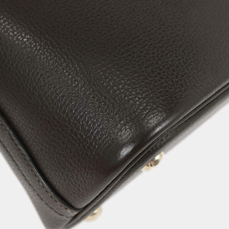 Pre Owned Hermes Chocolat Coromandel Bolide 31 2way Handbag