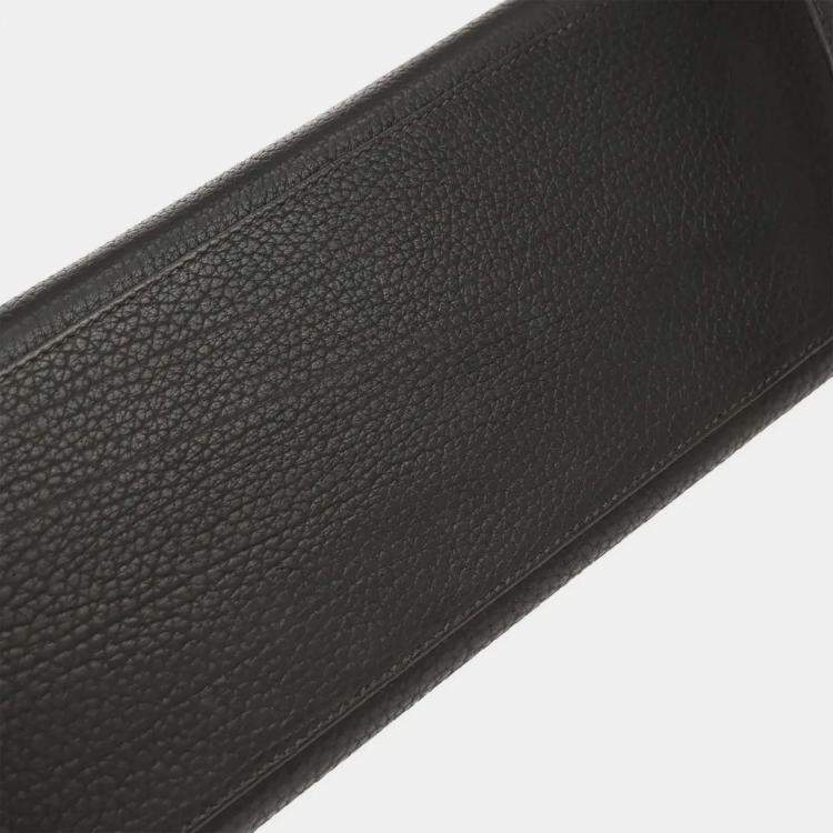 Pre Owned Hermes Kelly Sellier 35 Black Ardennes Leather Top Handle Bag