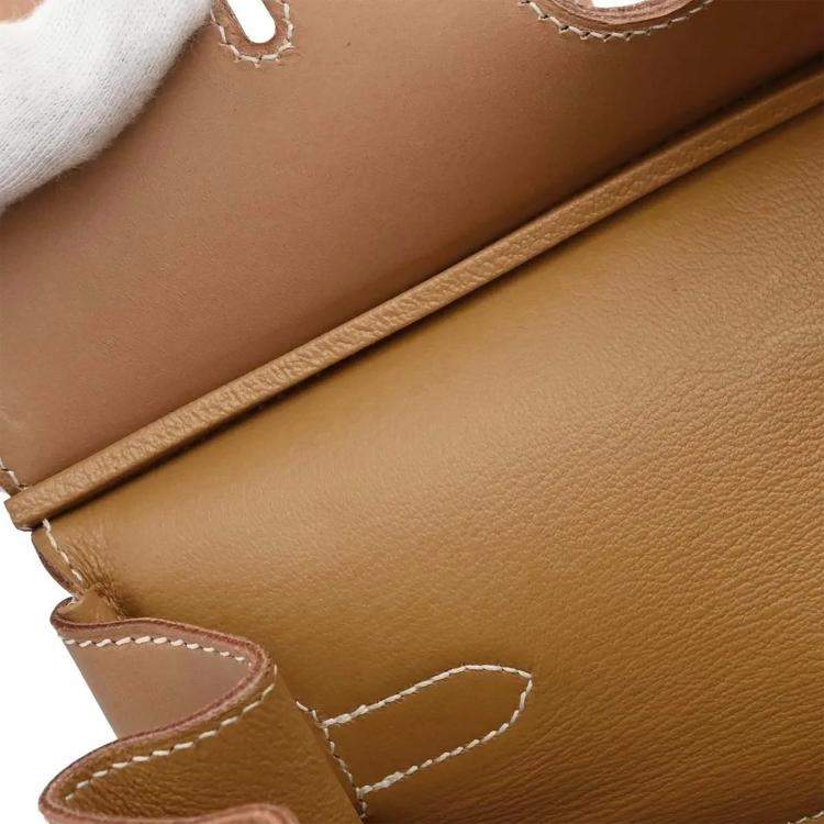 Pre Owned Hermes Birkin 35 Khaki Natural Toile Officier Canvas Vache Leather Top Handle Bag