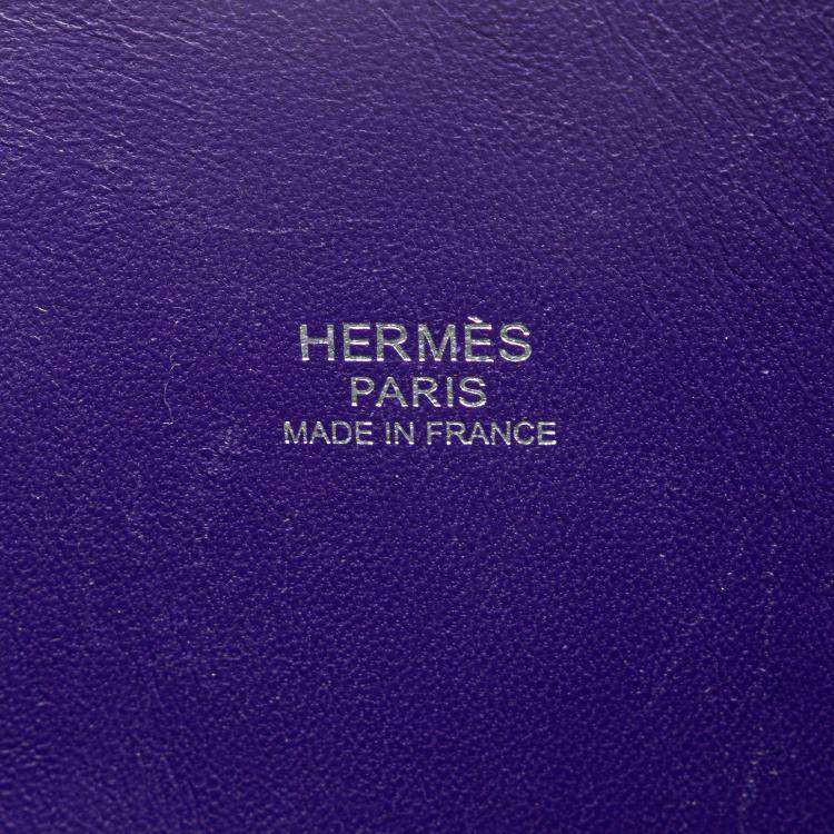 Pre Owned Hermes Purple Epsom Bolide 27