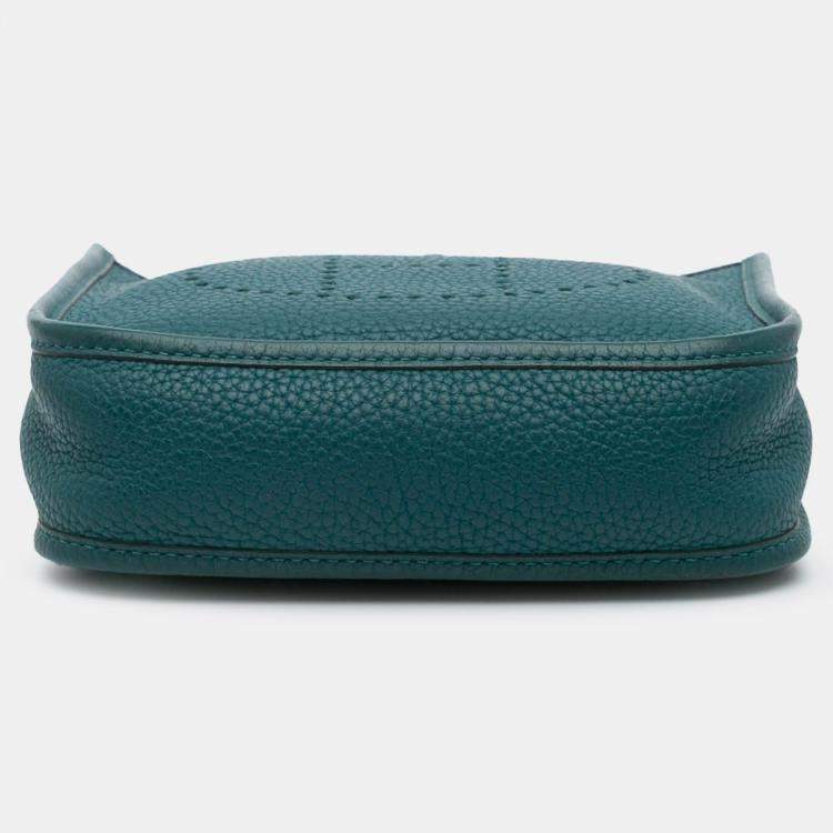 Pre Owned Hermes Blue Clemence Evelyne III TPM