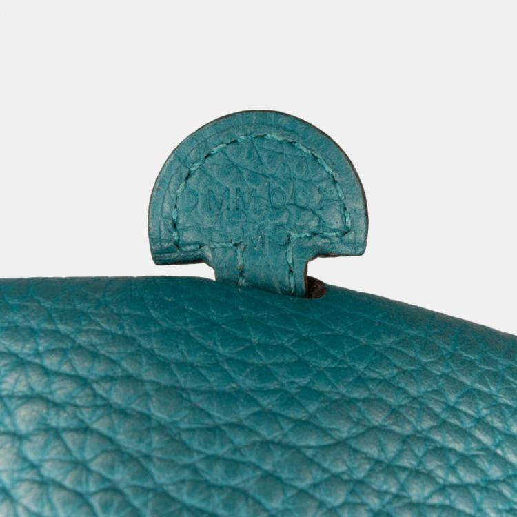 Pre Owned Hermes Blue Clemence Evelyne III TPM