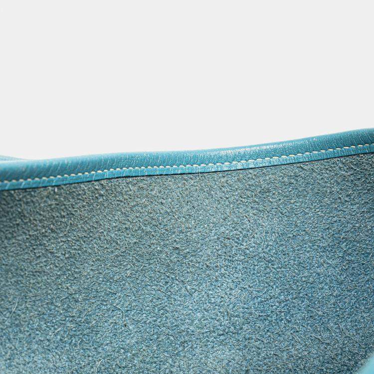 Pre Owned Hermes Blue Clemence Evelyne II GM