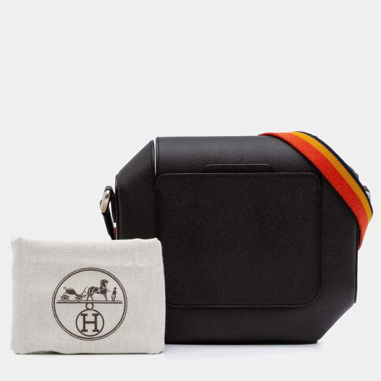 Pre Owned Hermes Black Epsom Octogone 23