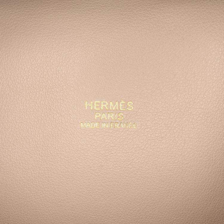 Pre Owned Hermes Brown Veau Grizzly and Swift Toolbox 33