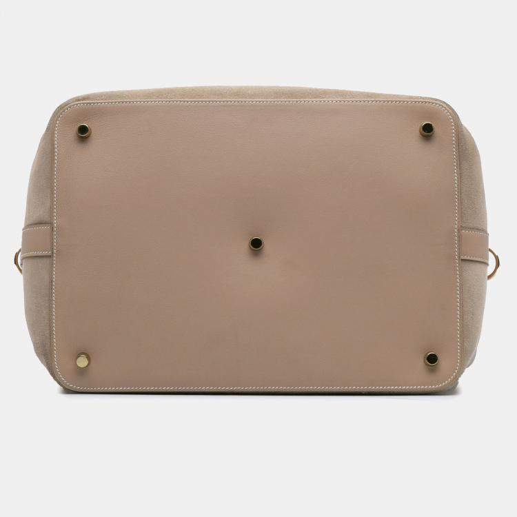 Pre Owned Hermes Brown Veau Grizzly and Swift Toolbox 33