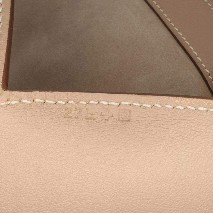 Pre Owned Hermes Brown Veau Grizzly and Swift Toolbox 33