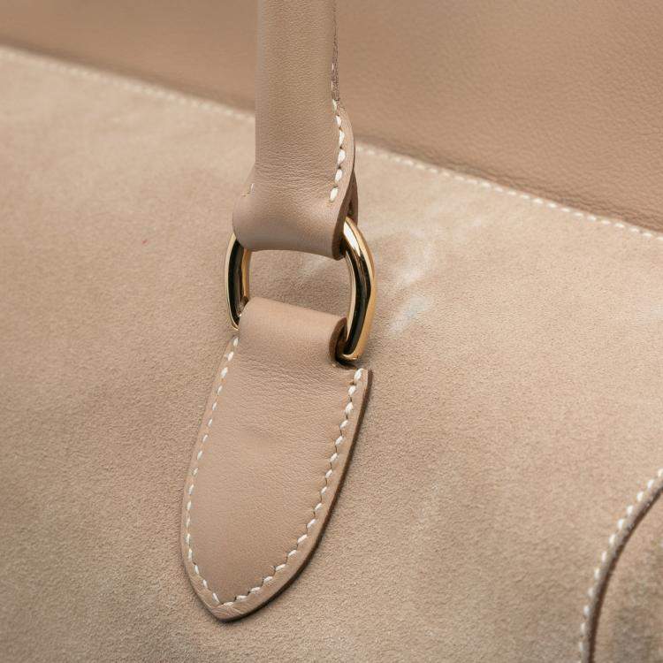 Pre Owned Hermes Brown Veau Grizzly and Swift Toolbox 33