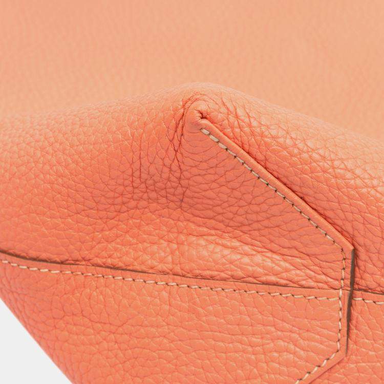 Pre Owned Hermes Pink Red Clemence Double Sens 36