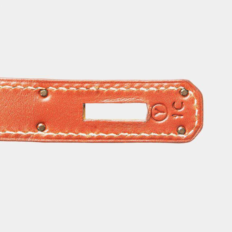 Pre Owned Hermes Red Box Calf Kelly Retourne 32