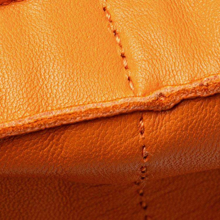 Pre Owned Hermes Orange Milo Clou de Selle Crossbody