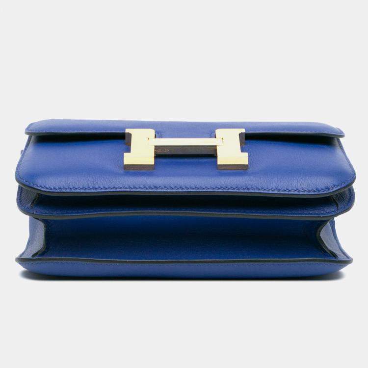 Pre Owned Hermes Blue Mini Swift Constance 18
