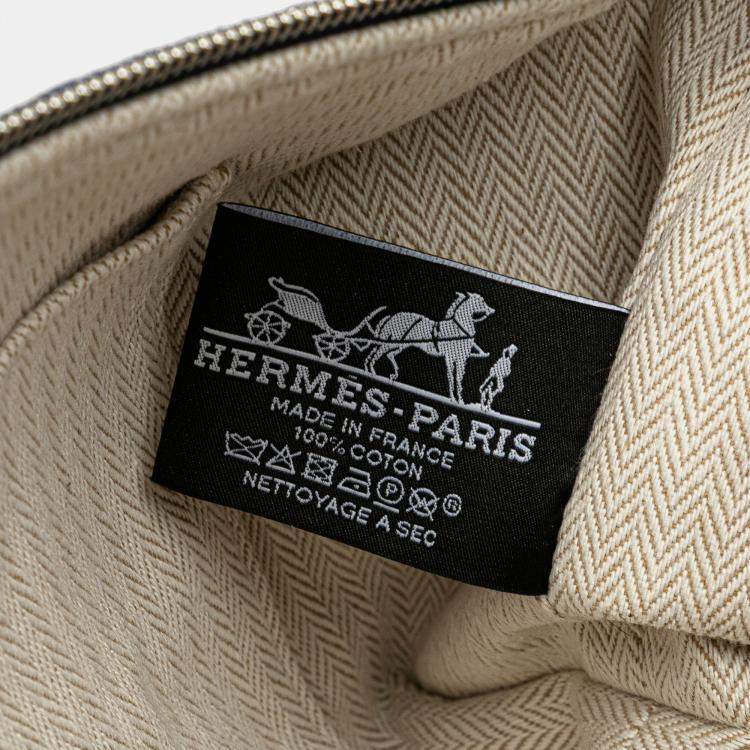 Pre Owned Hermes Blue Green Small Toile Bride A Brac Case