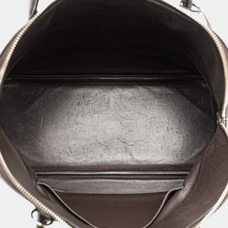 Pre Owned Hermes Brown Clemence Bolide 35