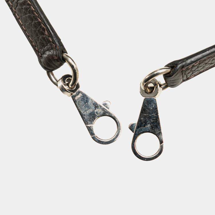 Pre Owned Hermes Brown Clemence Bolide 35