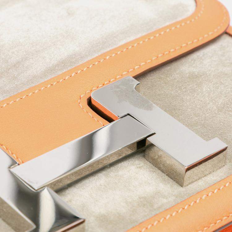 Pre Owned Hermes Orange Doblis and Swift Constance 24