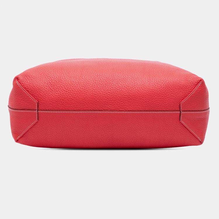 Pre Owned Hermes Pink Red Clemence Double Sens 36