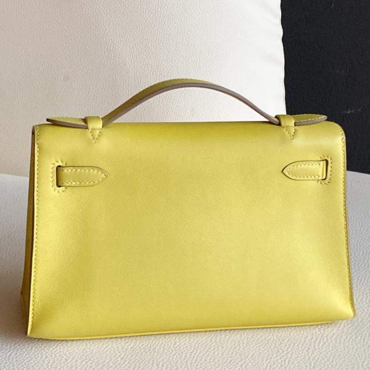 Pre Owned Hermes Mini Kelly I Yellow Swift Gold hardware