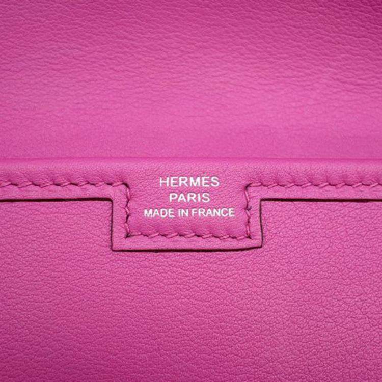 Pre Owned Hermes Pink Swift Jige Elan 29