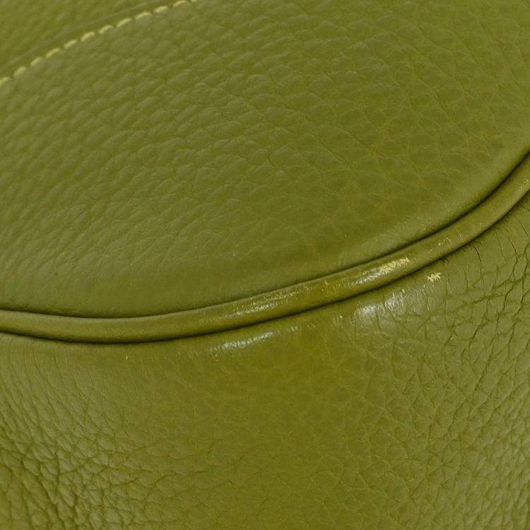 Pre Owned Hermes Anis Green Taurillon Clemence Trim 31 Shoulder Bag