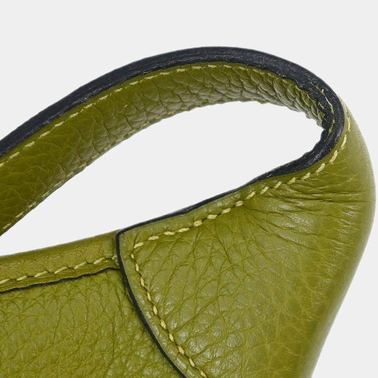 Pre Owned Hermes Anis Green Taurillon Clemence Trim 31 Shoulder Bag
