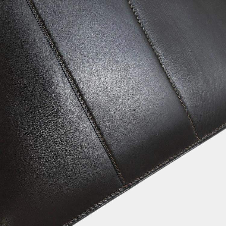 Pre Owned Hermes Brown Box Calf 2way Handbag Shoulder Bag