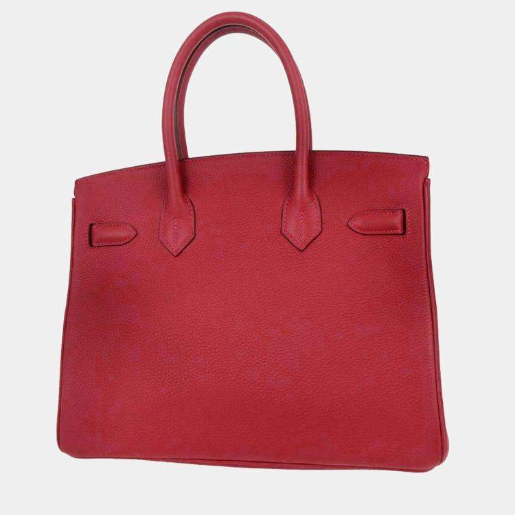 مملوكة مسبقًا Hermes Ruby Togo Birkin 30 Handbag