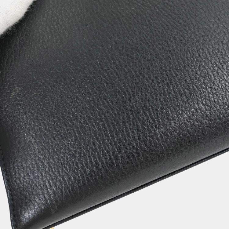 Pre Owned Hermes Black Ardennes Kelly 28 Sellier 2way Handbag