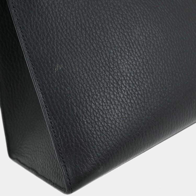 Pre Owned Hermes Black Ardennes Kelly 28 Sellier 2way Handbag