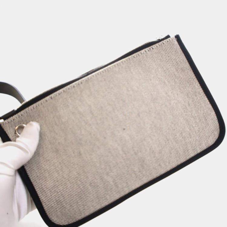 مملوكة مسبقًا Hermes Noir Toile H Berline Herbag Zip 31