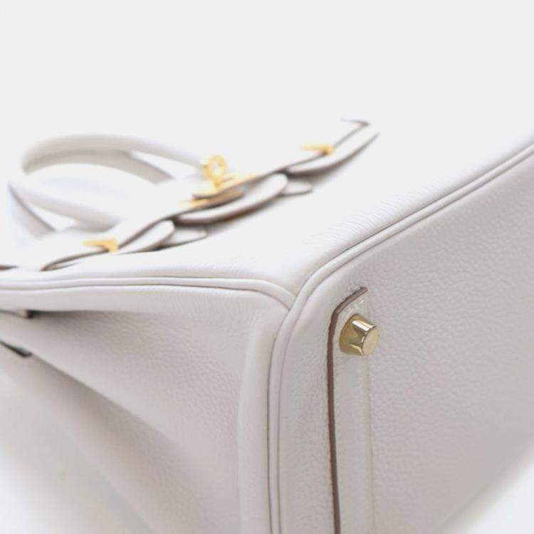 Pre Owned Hermes Gris Pale Togo Birkin 25