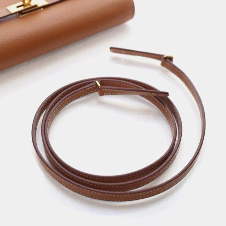 مملوكة مسبقًا Hermes Gold Epsom Kelly To Go Wallet