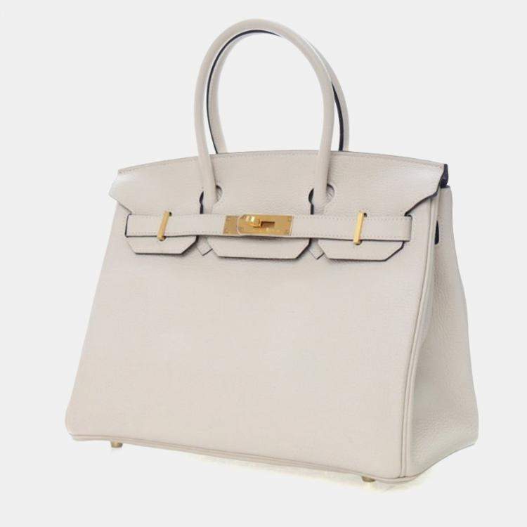 Pre Owned Hermes Craie Togo Special Order Birkin 30