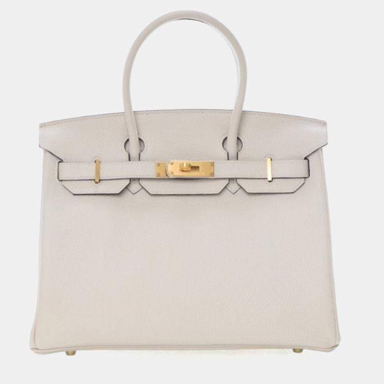 Pre Owned Hermes Craie Togo Special Order Birkin 30