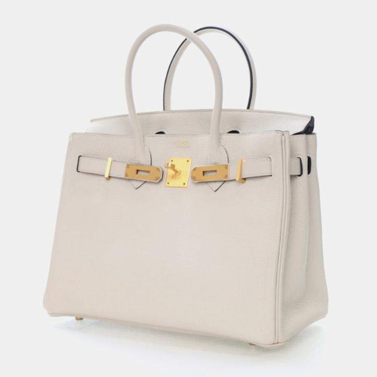 Pre Owned Hermes Craie Togo Special Order Birkin 30