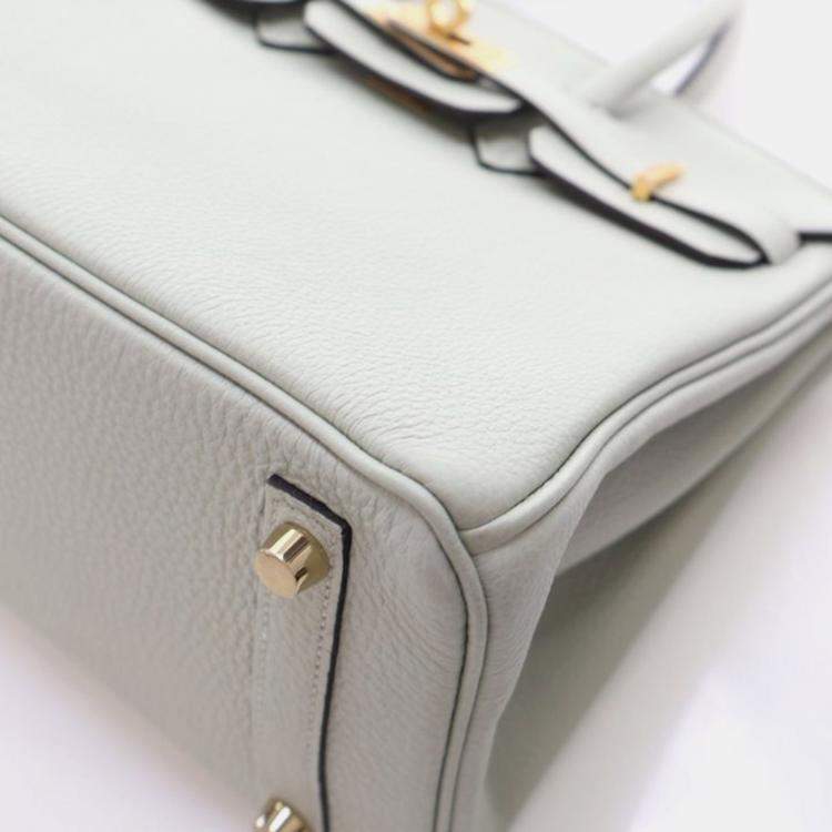 Pre Owned Hermes Gris Neve Togo Birkin 25